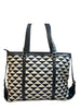 Hand Bag with Triangle Design