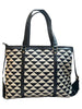 Hand Bag with Triangle Design