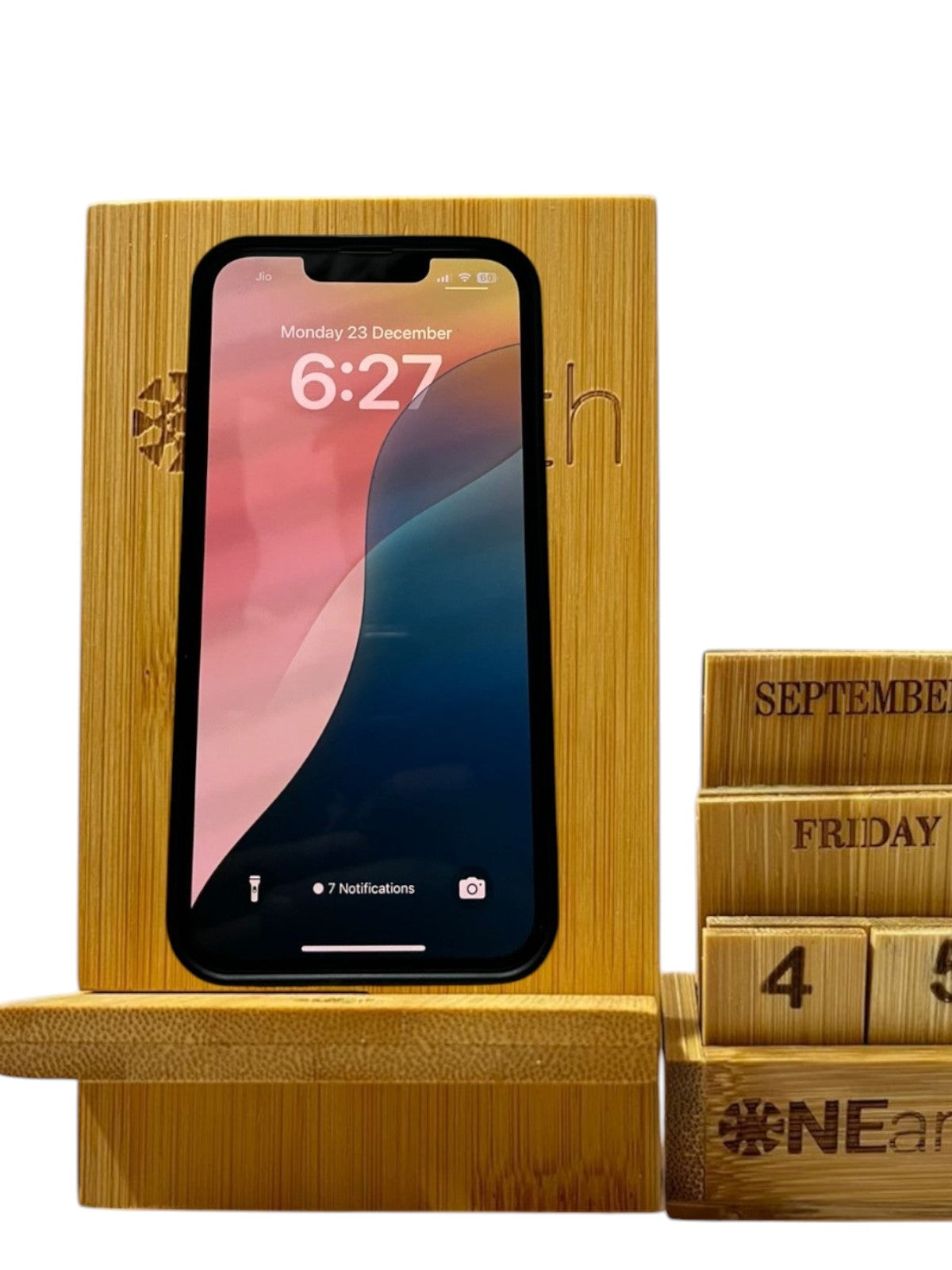 Bamboo mobile stand